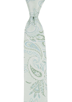 FLOURISHED PALE GREEN kapea solmio