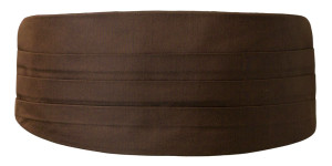 SOLID Dark brown smokkivyö