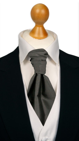 SOLID Dark grey sidottu plastron