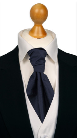 SOLID Dark navy sidottu plastron