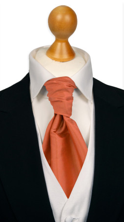 SOLID Dark peach sidottu plastron