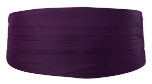 SOLID Dark purple smokkivyö