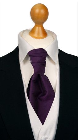 SOLID Dark purple sidottu plastron