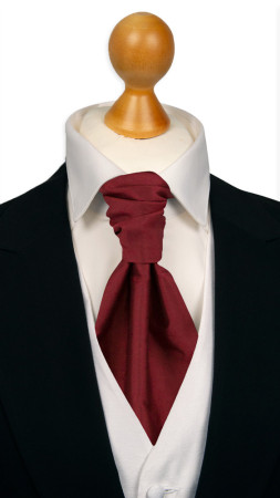 SOLID Dark red sidottu plastron