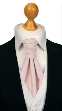 SOLID Dusty pink sidottu plastron