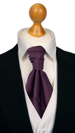 SOLID Eggplant sidottu plastron