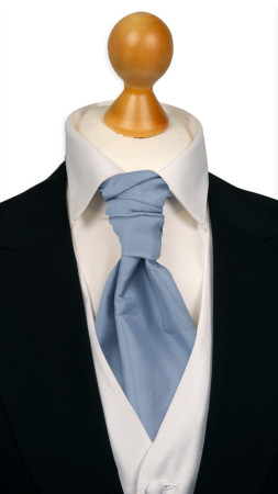 SOLID Light blue sidottu plastron