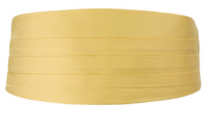 SOLID Light yellow smokkivyö