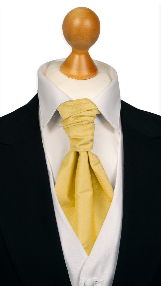SOLID Light yellow sidottu plastron