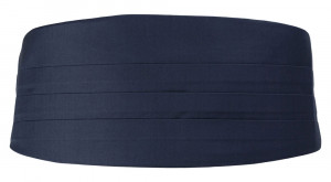SOLID Navy blue smokkivyö