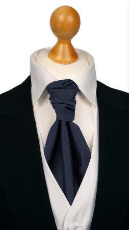 SOLID Navy blue sidottu plastron