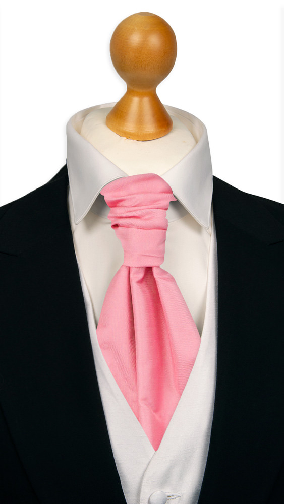 SOLID Pink sidottu plastron