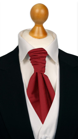 SOLID Red sidottu plastron