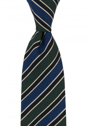 LINED UP GREEN BLUE tie