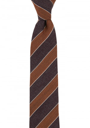 NICENESS BROWN skinny tie