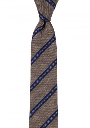 OPULENT BROWN MELANGE skinny tie