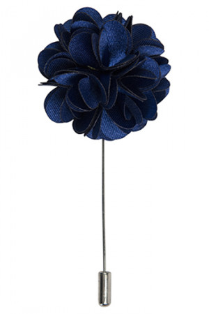 Petals Cobalt Blue lapel pin