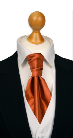 SATIN BRICK sidottu plastron