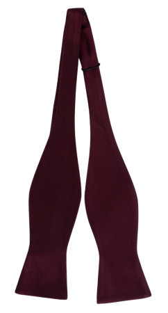 SATIN BURGUNDY sitomaton solmuke