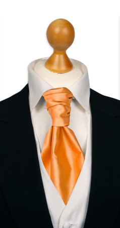SATIN PEACH sidottu plastron