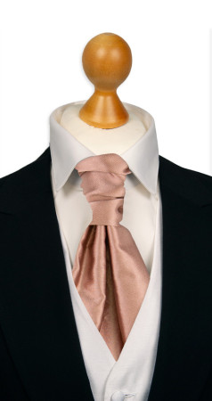Satin Rose Gold sidottu plastron