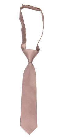Satin Rose Taupe Lasten solmio pieni solmittu