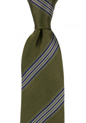 SERIOUSSTRIPES MOSS GREEN classic tie