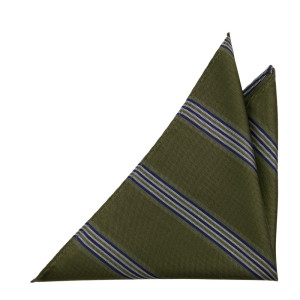 SERIOUSSTRIPES MOSS GREEN taskuliina