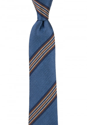 SERIOUSSTRIPES SLATE BLUE skinny tie