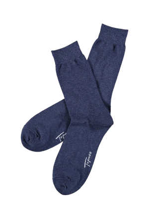 SOLID COTTON BLUE MELANGE sukat