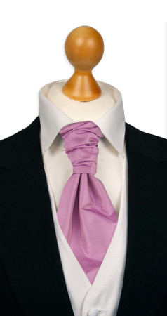 SOLID Lavender Pink sidottu plastron