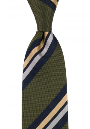 STRIPEDOUT OLIVE GREEN classic tie