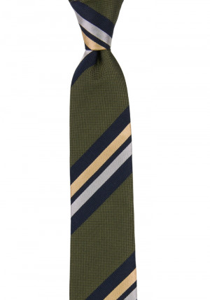 STRIPEDOUT OLIVE GREEN skinny tie