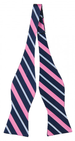 STRIPEFORWARD PINK self-tie bow tie