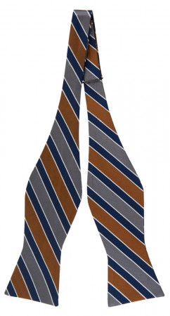 THELOOKER NAVY CINNAMON self-tie bow tie