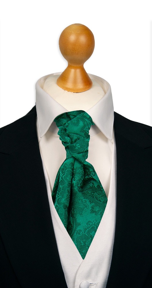 WEDDED EMERALD GREEN sidottu plastron
