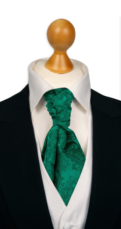 WEDDED EMERALD GREEN sidottu plastron